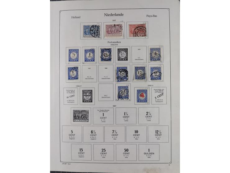 1852/1970, unused and later mnh collection on album leaves, classic with 1852/64 used examples, Armenwet overprinted five val