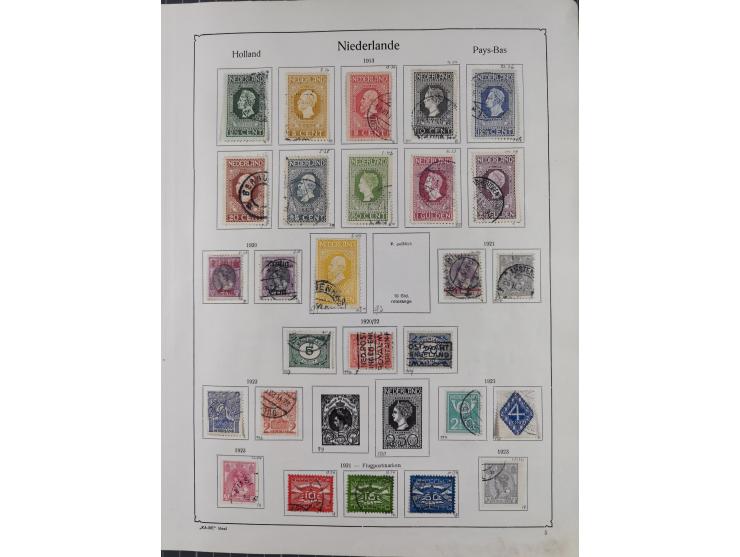 1852/1970, unused and later mnh collection on album leaves, classic with 1852/64 used examples, Armenwet overprinted five val