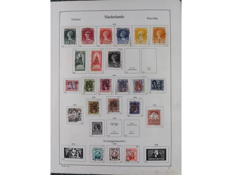 1852/1970, unused and later mnh collection on album leaves, classic with 1852/64 used examples, Armenwet overprinted five val