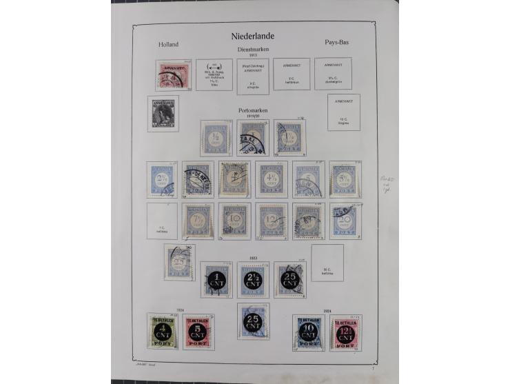 1852/1970, unused and later mnh collection on album leaves, classic with 1852/64 used examples, Armenwet overprinted five val