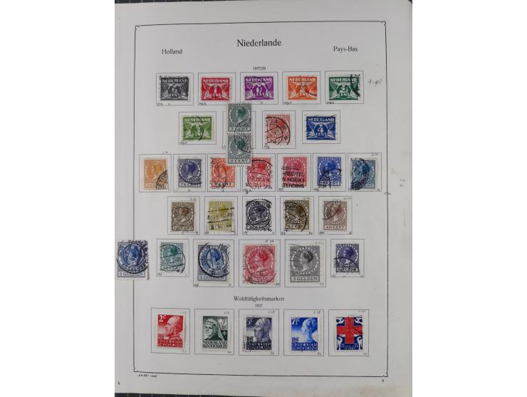 1852/1970, unused and later mnh collection on album leaves, classic with 1852/64 used examples, Armenwet overprinted five val