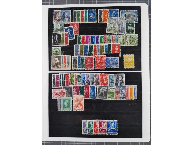 1852/1970, unused and later mnh collection on album leaves, classic with 1852/64 used examples, Armenwet overprinted five val