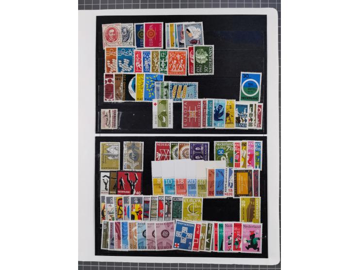 1852/1970, unused and later mnh collection on album leaves, classic with 1852/64 used examples, Armenwet overprinted five val