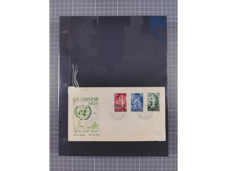 1948/54, mostly used and mint never hinged collection inkl. some First Day Covers, covers, postal stationeries and stamps wit