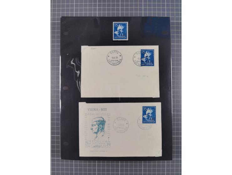 1948/54, mostly used and mint never hinged collection inkl. some First Day Covers, covers, postal stationeries and stamps wit