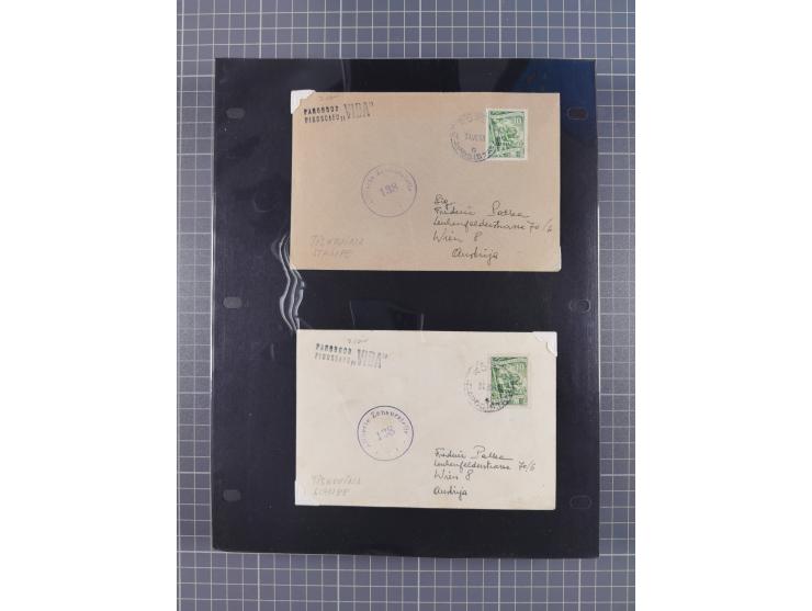 1948/54, mostly used and mint never hinged collection inkl. some First Day Covers, covers, postal stationeries and stamps wit