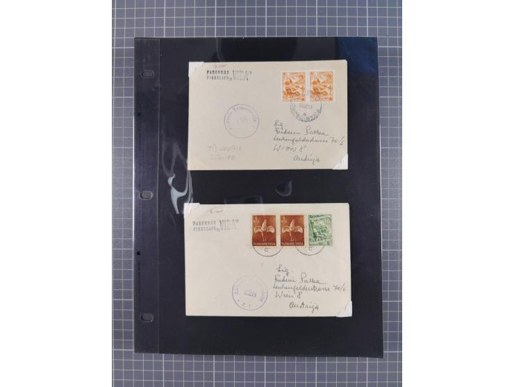 1948/54, mostly used and mint never hinged collection inkl. some First Day Covers, covers, postal stationeries and stamps wit