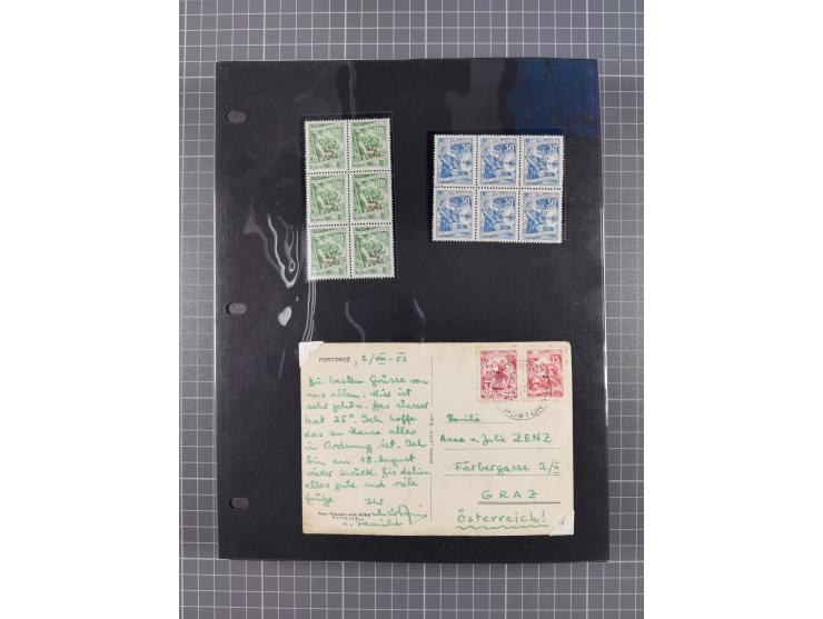 1948/54, mostly used and mint never hinged collection inkl. some First Day Covers, covers, postal stationeries and stamps wit