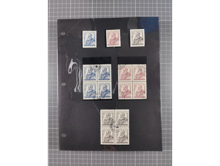 1948/54, mostly used and mint never hinged collection inkl. some First Day Covers, covers, postal stationeries and stamps wit