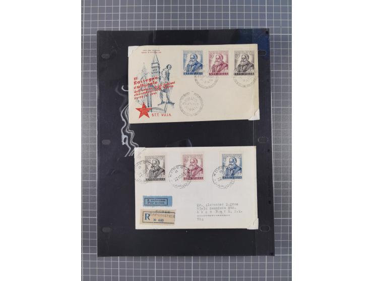 1948/54, mostly used and mint never hinged collection inkl. some First Day Covers, covers, postal stationeries and stamps wit