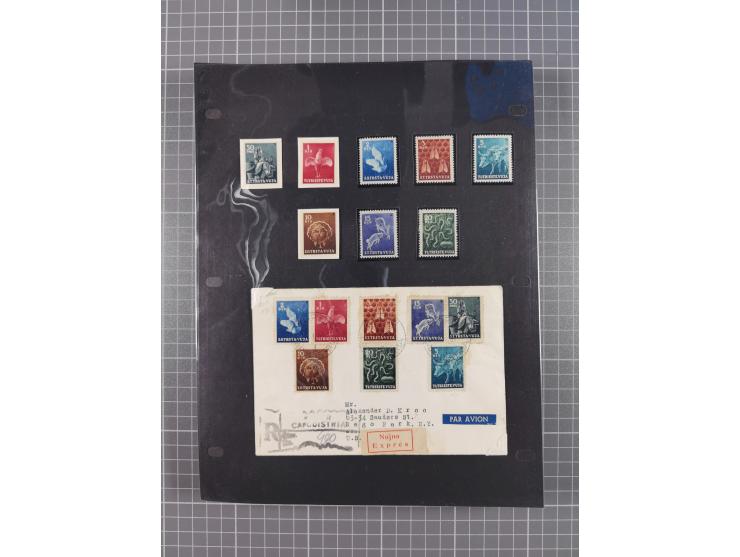 1948/54, mostly used and mint never hinged collection inkl. some First Day Covers, covers, postal stationeries and stamps wit