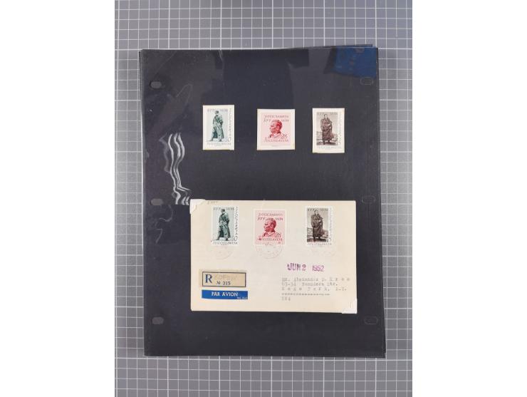 1948/54, mostly used and mint never hinged collection inkl. some First Day Covers, covers, postal stationeries and stamps wit