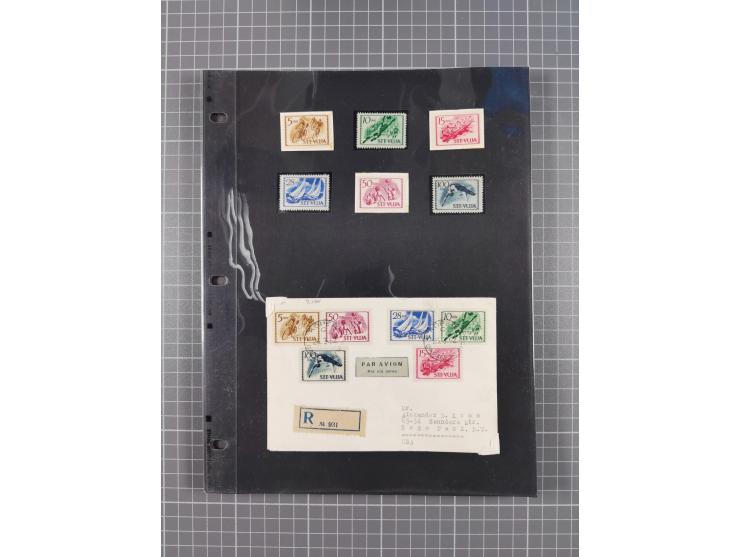 1948/54, mostly used and mint never hinged collection inkl. some First Day Covers, covers, postal stationeries and stamps wit