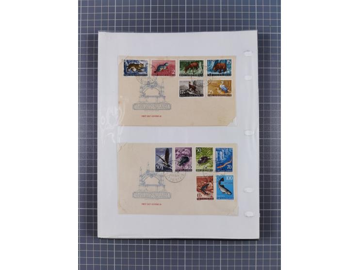 1948/54, mostly used and mint never hinged collection inkl. some First Day Covers, covers, postal stationeries and stamps wit