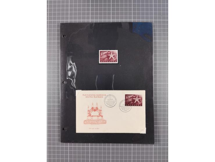 1948/54, mostly used and mint never hinged collection inkl. some First Day Covers, covers, postal stationeries and stamps wit