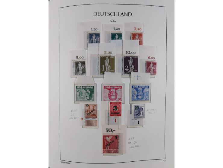 1948/90, in den Hauptnummern postfrische überkomplette Sammlung, dabei Mi.-Nr. 1-20 OR, 21-34 mit 33-34 OR (FA Schlegel BPP),