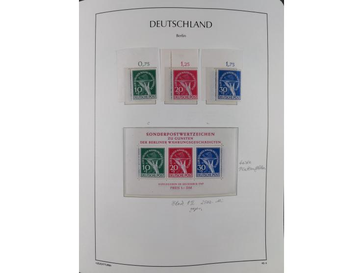 1948/90, in den Hauptnummern postfrische überkomplette Sammlung, dabei Mi.-Nr. 1-20 OR, 21-34 mit 33-34 OR (FA Schlegel BPP),