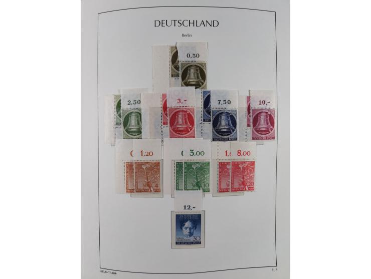 1948/90, in den Hauptnummern postfrische überkomplette Sammlung, dabei Mi.-Nr. 1-20 OR, 21-34 mit 33-34 OR (FA Schlegel BPP),