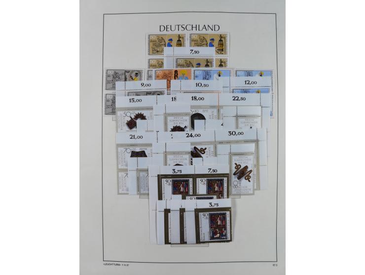 1948/90, in den Hauptnummern postfrische überkomplette Sammlung, dabei Mi.-Nr. 1-20 OR, 21-34 mit 33-34 OR (FA Schlegel BPP),