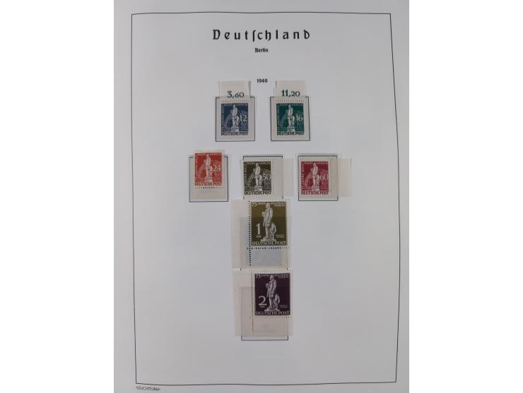 1948/90, in den Hauptnummern komplette postfrische Sammlung, fast alle Marken mit Bogen- bzw. Eckrand, einiges signiert, gute