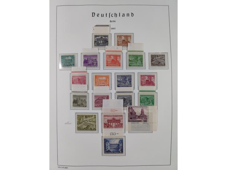 1948/90, in den Hauptnummern komplette postfrische Sammlung, fast alle Marken mit Bogen- bzw. Eckrand, einiges signiert, gute