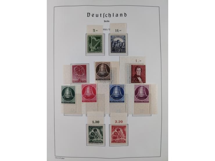 1948/90, in den Hauptnummern komplette postfrische Sammlung, fast alle Marken mit Bogen- bzw. Eckrand, einiges signiert, gute