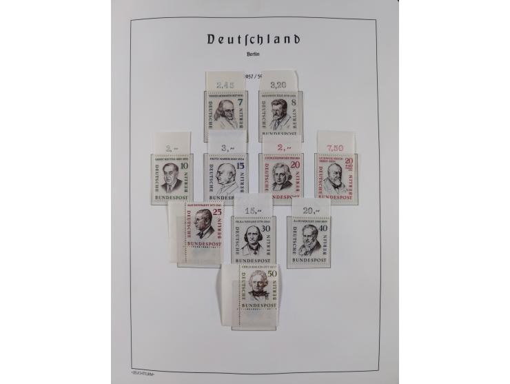 1948/90, in den Hauptnummern komplette postfrische Sammlung, fast alle Marken mit Bogen- bzw. Eckrand, einiges signiert, gute