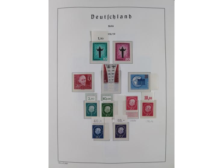 1948/90, in den Hauptnummern komplette postfrische Sammlung, fast alle Marken mit Bogen- bzw. Eckrand, einiges signiert, gute