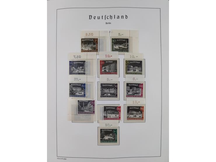 1948/90, in den Hauptnummern komplette postfrische Sammlung, fast alle Marken mit Bogen- bzw. Eckrand, einiges signiert, gute