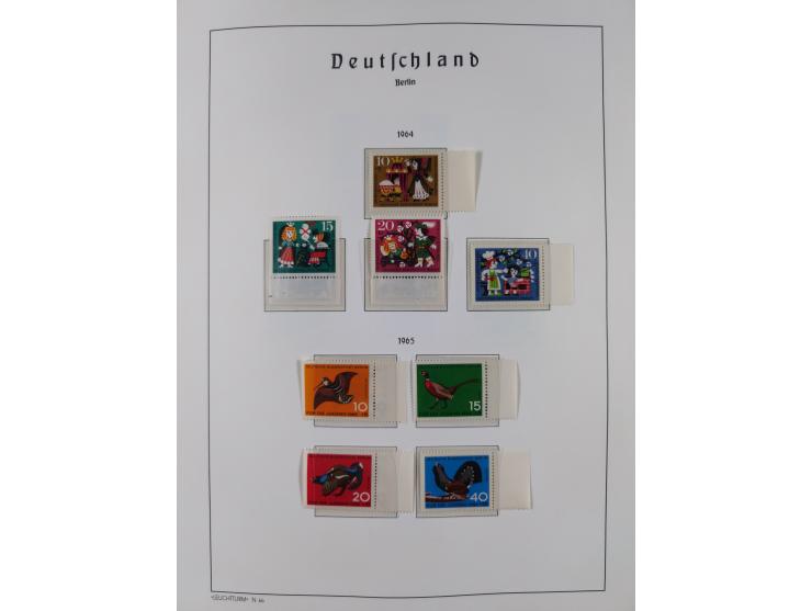 1948/90, in den Hauptnummern komplette postfrische Sammlung, fast alle Marken mit Bogen- bzw. Eckrand, einiges signiert, gute