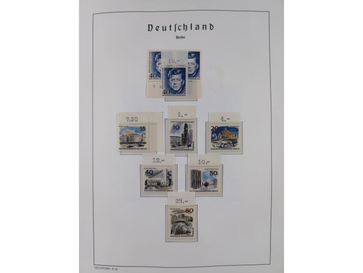 1948/90, in den Hauptnummern komplette postfrische Sammlung, fast alle Marken mit Bogen- bzw. Eckrand, einiges signiert, gute