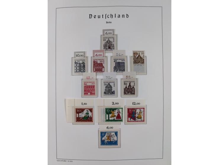 1948/90, in den Hauptnummern komplette postfrische Sammlung, fast alle Marken mit Bogen- bzw. Eckrand, einiges signiert, gute