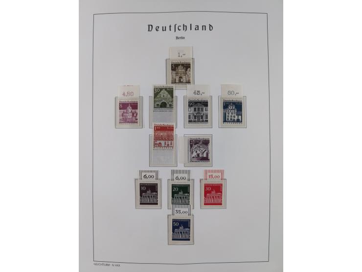 1948/90, in den Hauptnummern komplette postfrische Sammlung, fast alle Marken mit Bogen- bzw. Eckrand, einiges signiert, gute