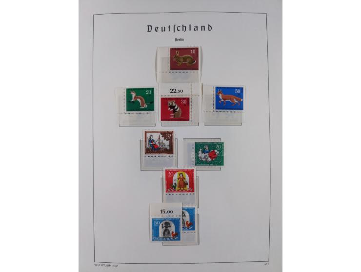 1948/90, in den Hauptnummern komplette postfrische Sammlung, fast alle Marken mit Bogen- bzw. Eckrand, einiges signiert, gute