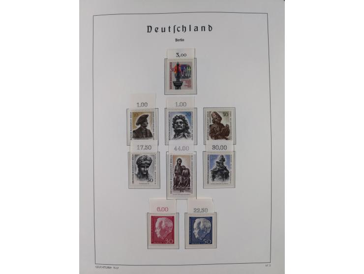 1948/90, in den Hauptnummern komplette postfrische Sammlung, fast alle Marken mit Bogen- bzw. Eckrand, einiges signiert, gute