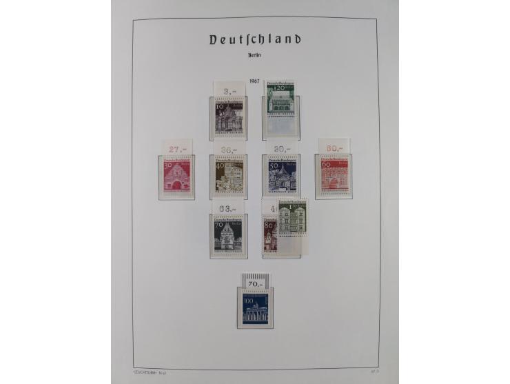 1948/90, in den Hauptnummern komplette postfrische Sammlung, fast alle Marken mit Bogen- bzw. Eckrand, einiges signiert, gute