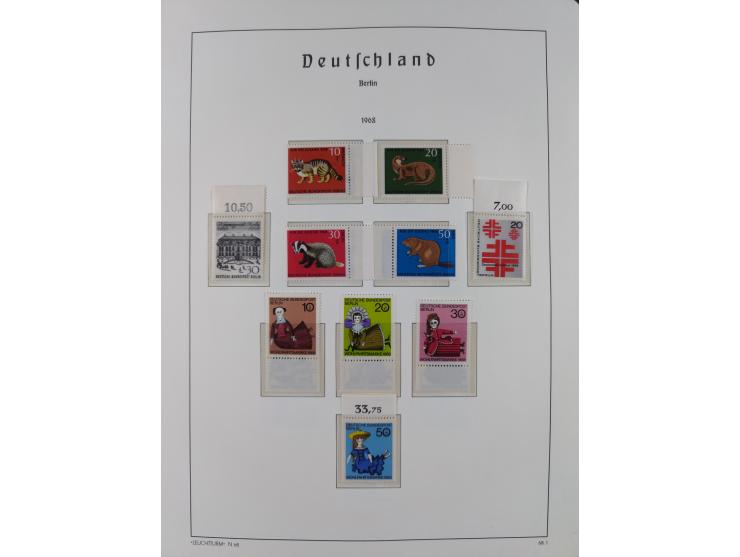 1948/90, in den Hauptnummern komplette postfrische Sammlung, fast alle Marken mit Bogen- bzw. Eckrand, einiges signiert, gute