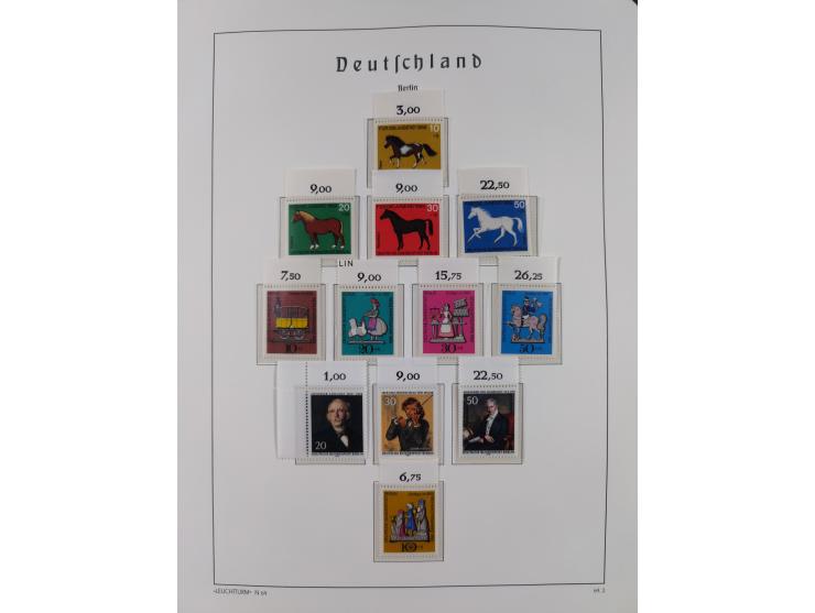 1948/90, in den Hauptnummern komplette postfrische Sammlung, fast alle Marken mit Bogen- bzw. Eckrand, einiges signiert, gute