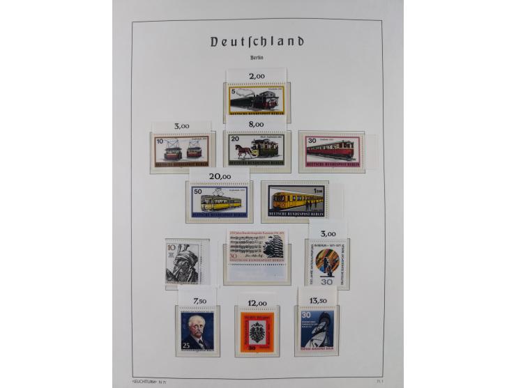 1948/90, in den Hauptnummern komplette postfrische Sammlung, fast alle Marken mit Bogen- bzw. Eckrand, einiges signiert, gute