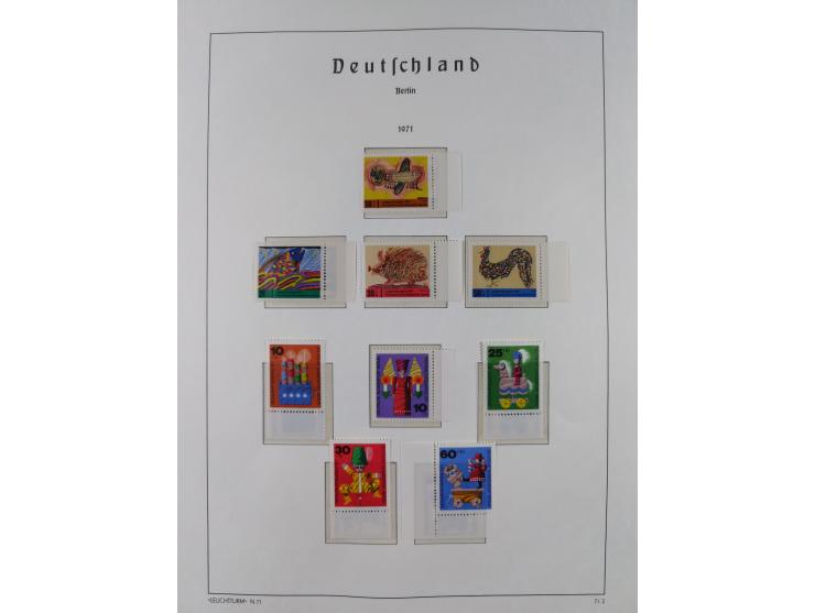 1948/90, in den Hauptnummern komplette postfrische Sammlung, fast alle Marken mit Bogen- bzw. Eckrand, einiges signiert, gute