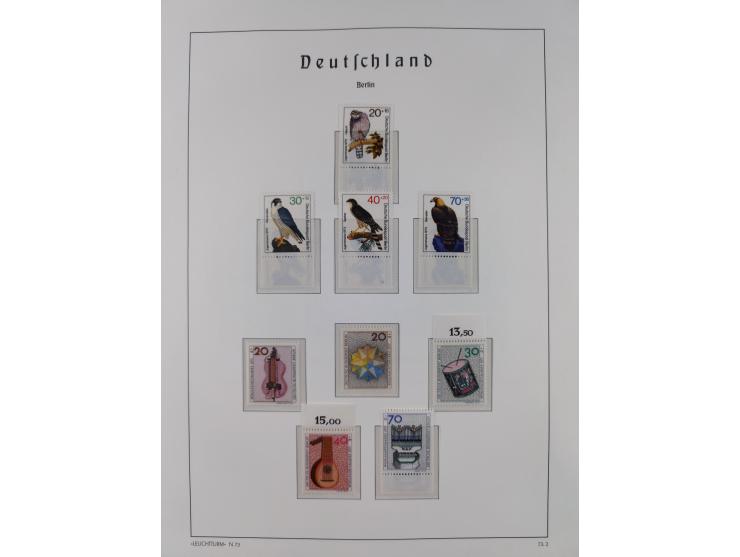 1948/90, in den Hauptnummern komplette postfrische Sammlung, fast alle Marken mit Bogen- bzw. Eckrand, einiges signiert, gute