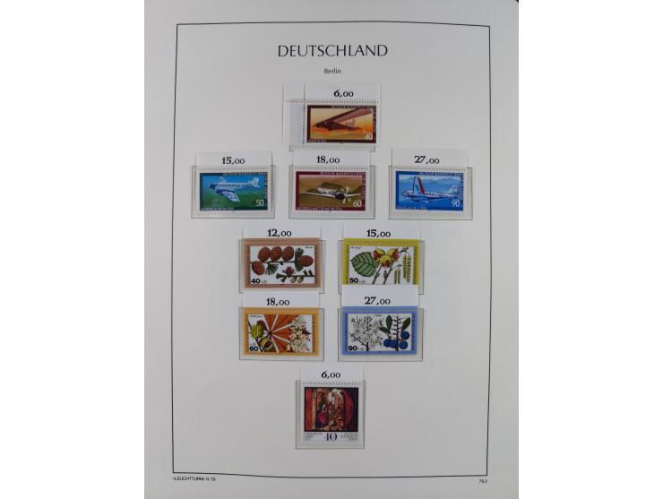 1948/90, in den Hauptnummern komplette postfrische Sammlung, fast alle Marken mit Bogen- bzw. Eckrand, einiges signiert, gute