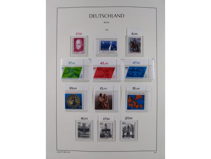 1948/90, in den Hauptnummern komplette postfrische Sammlung, fast alle Marken mit Bogen- bzw. Eckrand, einiges signiert, gute