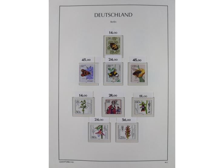 1948/90, in den Hauptnummern komplette postfrische Sammlung, fast alle Marken mit Bogen- bzw. Eckrand, einiges signiert, gute