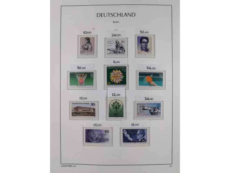 1948/90, in den Hauptnummern komplette postfrische Sammlung, fast alle Marken mit Bogen- bzw. Eckrand, einiges signiert, gute