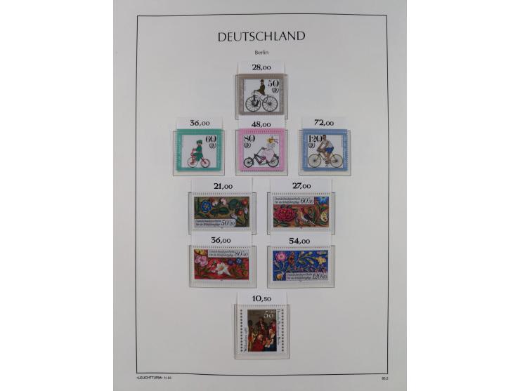 1948/90, in den Hauptnummern komplette postfrische Sammlung, fast alle Marken mit Bogen- bzw. Eckrand, einiges signiert, gute