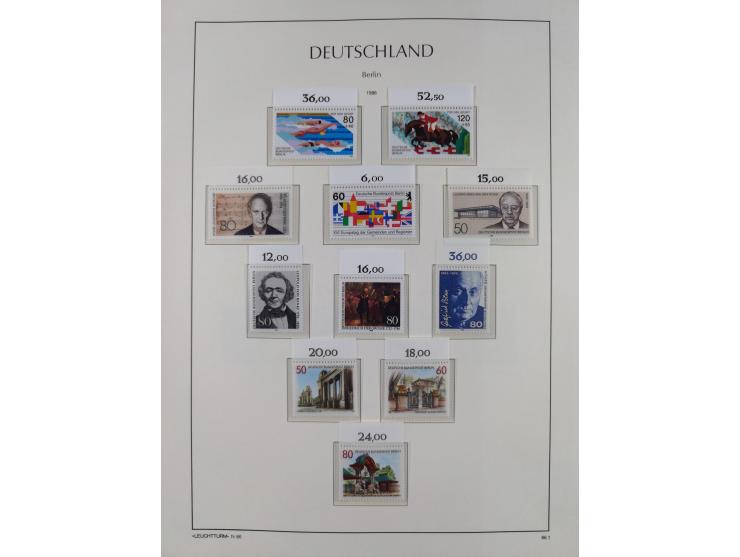 1948/90, in den Hauptnummern komplette postfrische Sammlung, fast alle Marken mit Bogen- bzw. Eckrand, einiges signiert, gute