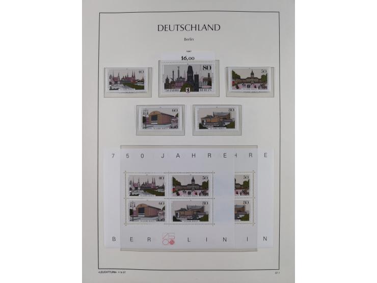 1948/90, in den Hauptnummern komplette postfrische Sammlung, fast alle Marken mit Bogen- bzw. Eckrand, einiges signiert, gute