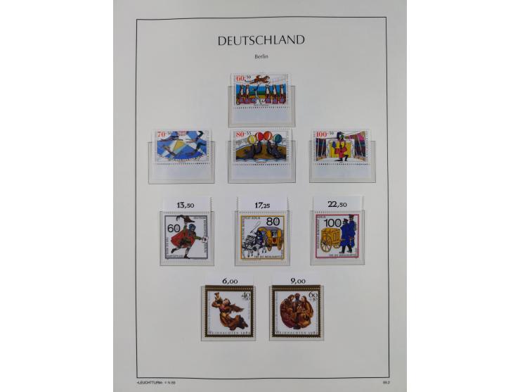 1948/90, in den Hauptnummern komplette postfrische Sammlung, fast alle Marken mit Bogen- bzw. Eckrand, einiges signiert, gute