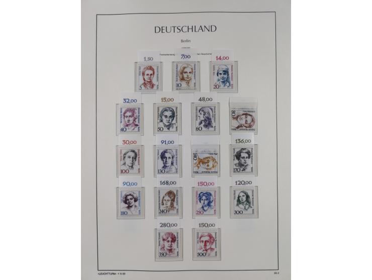 1948/90, in den Hauptnummern komplette postfrische Sammlung, fast alle Marken mit Bogen- bzw. Eckrand, einiges signiert, gute